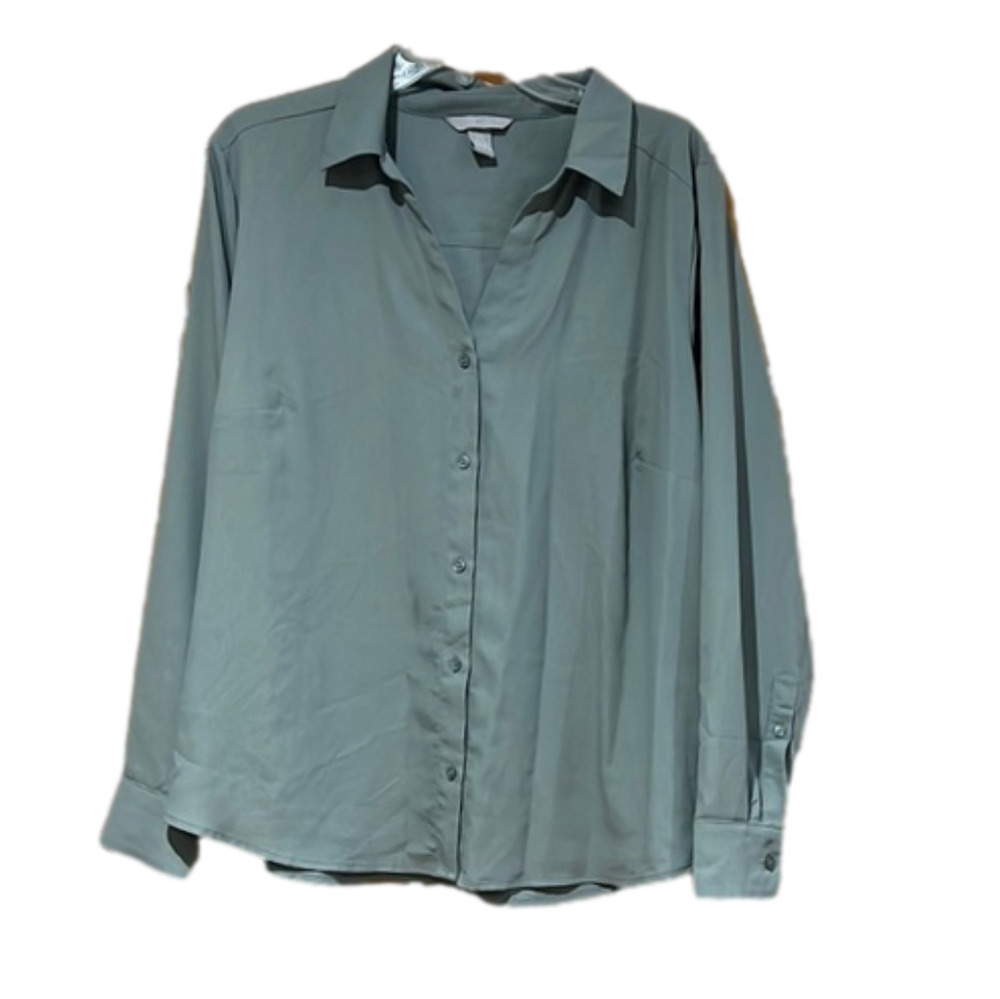 H&M Collared Long Sleeve Button Down Dress Shirt Size XL